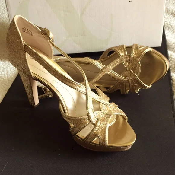 Style & co. Selina gold high heels - Picture 2 of 9